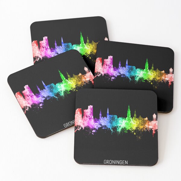 Item preview, Groningen The Netherlands Skyline designed and sold by ArtPrints.