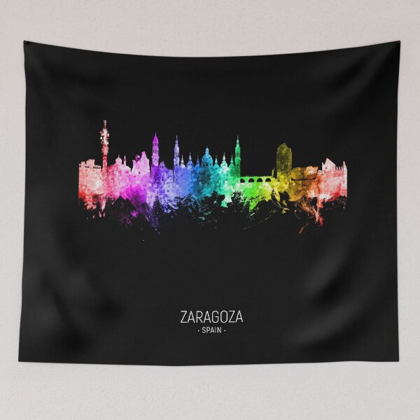 Item preview, Zaragoza Spain Skyline designed and sold by ArtPrints.