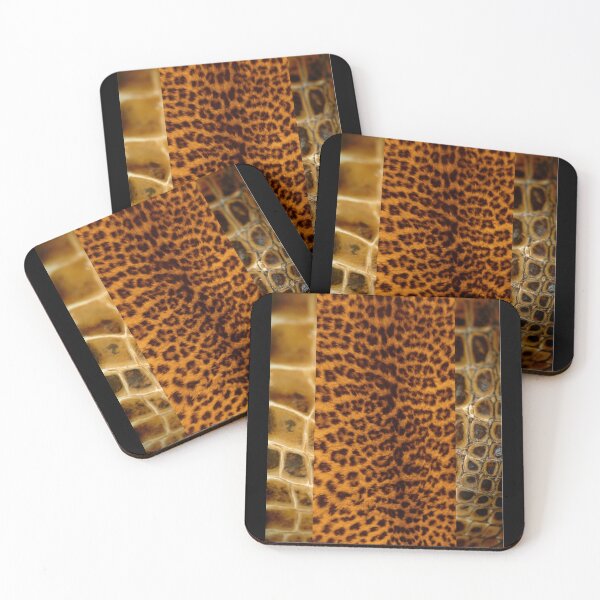 Item preview, Brown Alligator & Leopard Skin Fashion Texture Photo Design designed and sold by EarthArtDesigns.