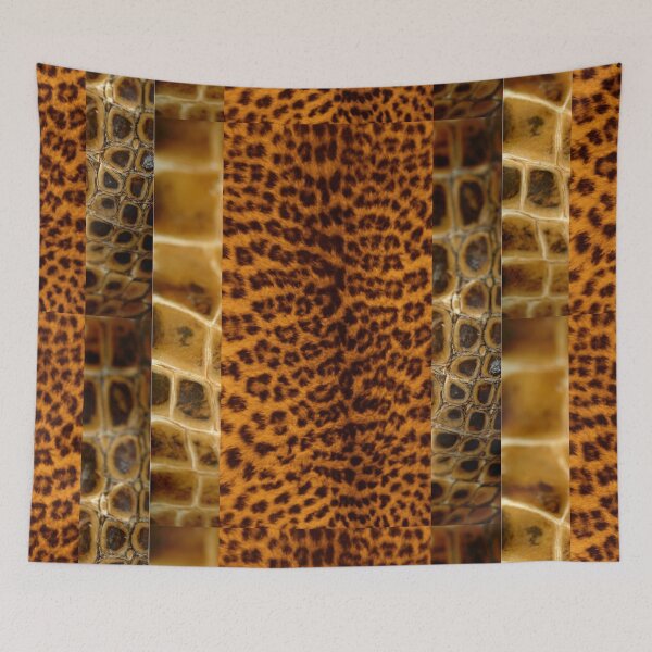 Item preview, Brown Alligator & Leopard Skin Fashion Texture Photo Design designed and sold by EarthArtDesigns.