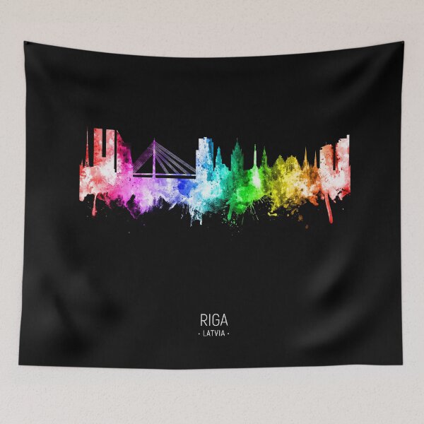 Item preview, Riga Latvia Skyline designed and sold by ArtPrints.