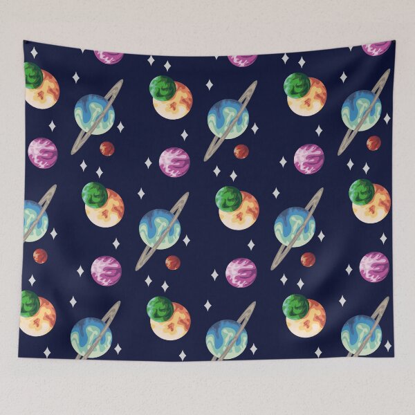 Item preview, Colourful Outer Space Sci-fi Pattern designed and sold by Inkhall-Shop.