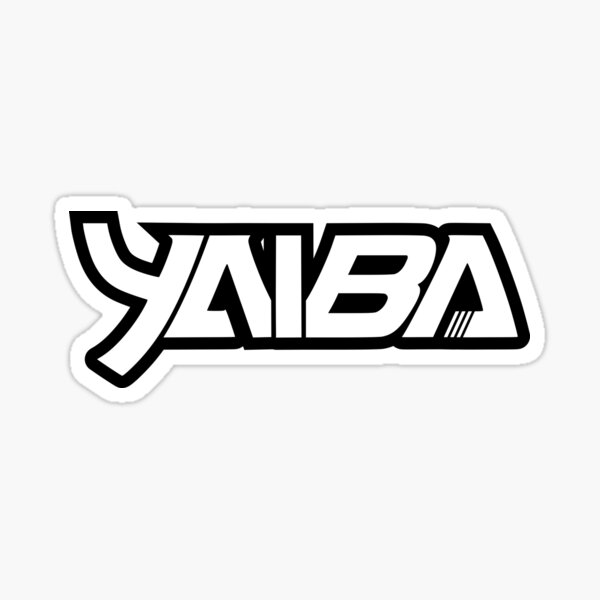 Item preview, Yaiba white outline motorcycle label  designed and sold by Arez Xzan.