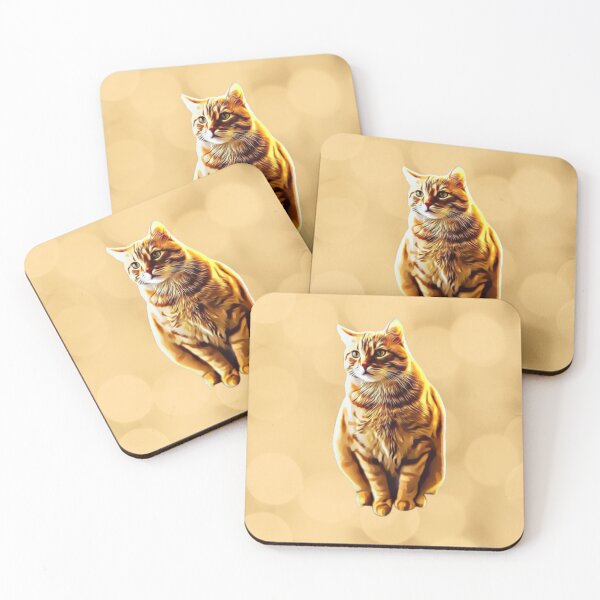 Item preview, Stoic Fluffy Ginger Tabby Kitty Cat designed and sold by Cawaiico.