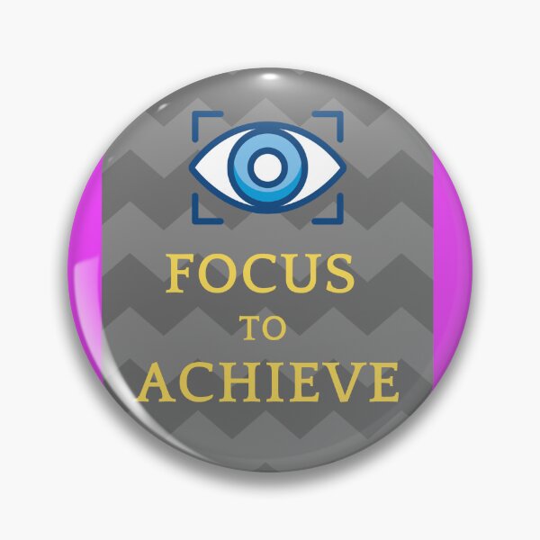 Item preview, FOCUS TO ACHIEVE WITH EYE FOUCUSSING SYMBOL IN THE PATTERNED BACKGROUND designed and sold by ThamaraiSelvi.