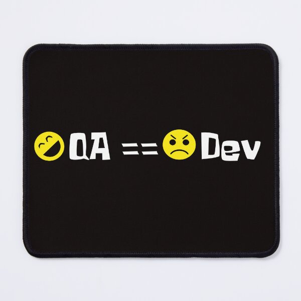 Item preview, Delighted QAs and Miserable Devs designed and sold by heartfeltarts93.