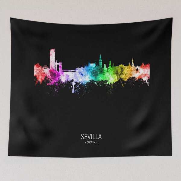 Item preview, Sevilla Spain Skyline designed and sold by ArtPrints.