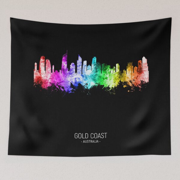 Item preview, Gold Coast Australia Skyline designed and sold by ArtPrints.