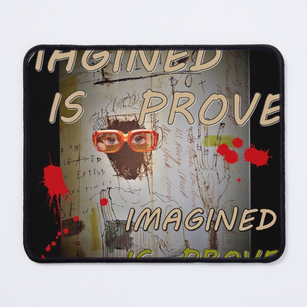 Item preview, Imagined is proved, inscriptions, letters abcdef, sentences, wise words, great thinkers designed and sold by NessArtByEwa.