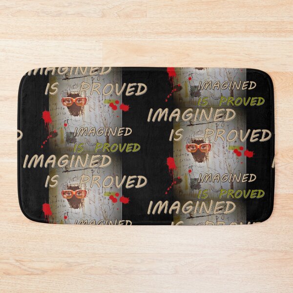 Item preview, Imagined is proved, inscriptions, letters abcdef, sentences, wise words, great thinkers designed and sold by NessArtByEwa.