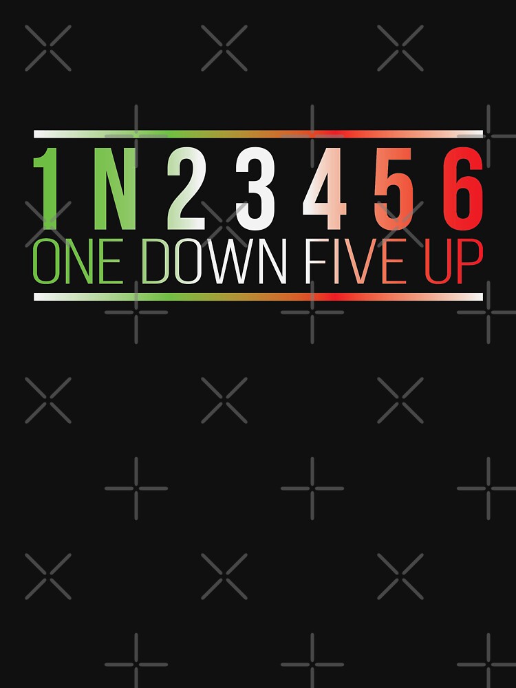 "1N23456 One Down Five Up" Lightweight Hoodie by lolotees Redbubble