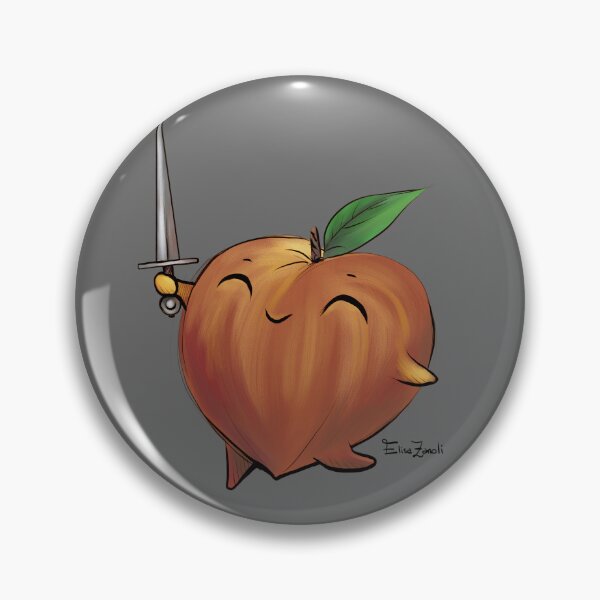 Item preview, Fighting Fruits - Peach designed and sold by ElisaZanoliArt.