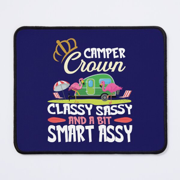 Item preview, Camper Queen Classy Sassy Smart Funny Women Girls Camping RV designed and sold by PURPLE DIAMOND.