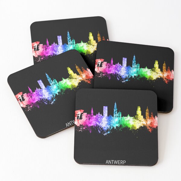 Item preview, Antwerp Belgium Skyline designed and sold by ArtPrints.
