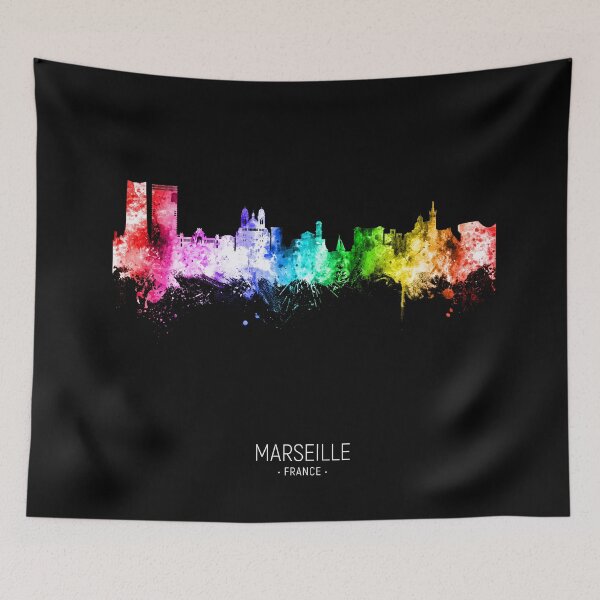 Item preview, Marseille France Skyline designed and sold by ArtPrints.