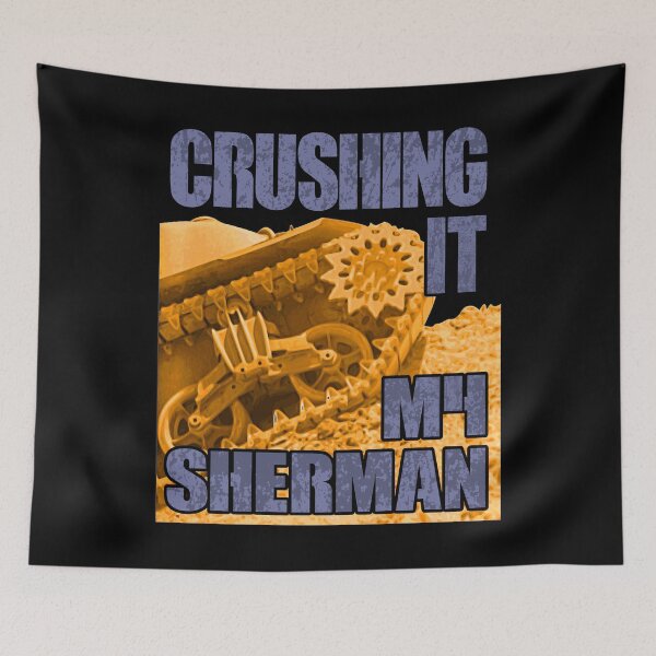 Item preview, Crushing M4 Sherman Tank WWII #1839 designed and sold by Rare-Militia.