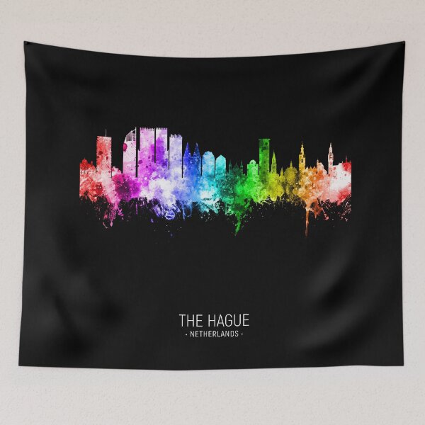 Item preview, The Hague Netherlands Skyline designed and sold by ArtPrints.