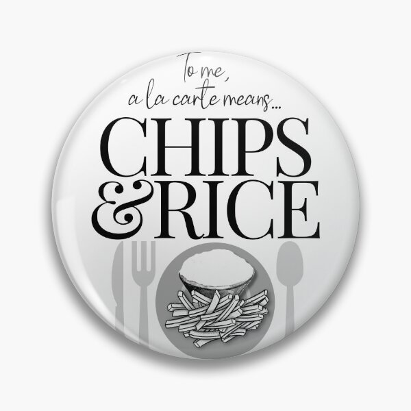 Item preview, To Me A La Carte means Chips and Rice designed and sold by 133DandC.