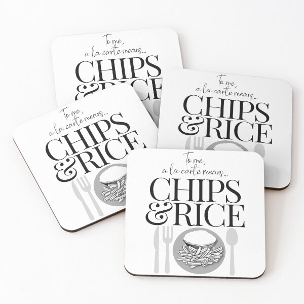 Item preview, To Me A La Carte means Chips and Rice designed and sold by 133DandC.