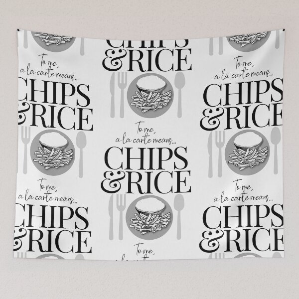 Item preview, To Me A La Carte means Chips and Rice designed and sold by 133DandC.