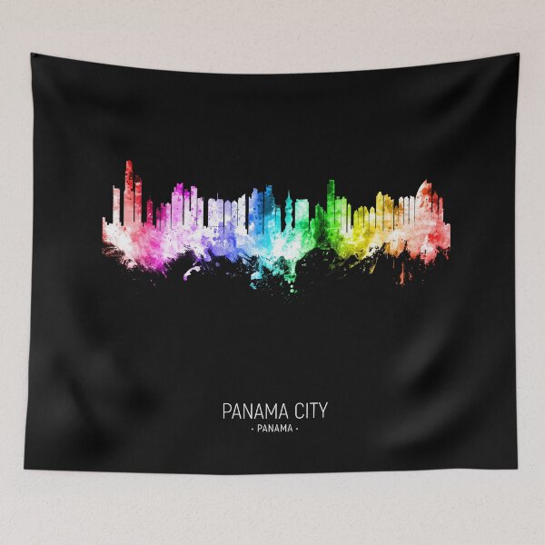 Artikelvorschau, Panama City Skyline entworfen und verkauft von ArtPrints.