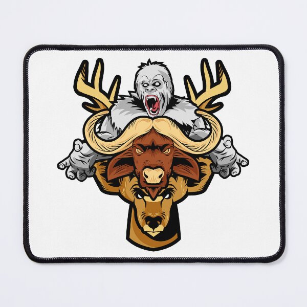 Item preview, Esports animal emblem Buffalo with Stag and Gorilla designed and sold by Scopestor.