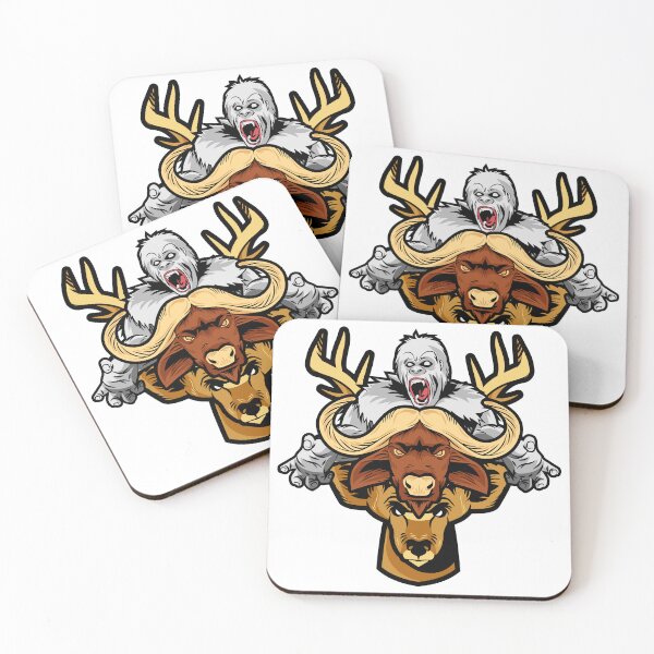 Item preview, Esports animal emblem Buffalo with Stag and Gorilla designed and sold by Scopestor.