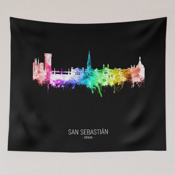 Item preview, San Sebastian Spain Skyline designed and sold by ArtPrints.