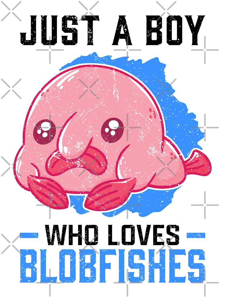 Blob fish boy loves fish meme Baby T-Shirt by madgrfx