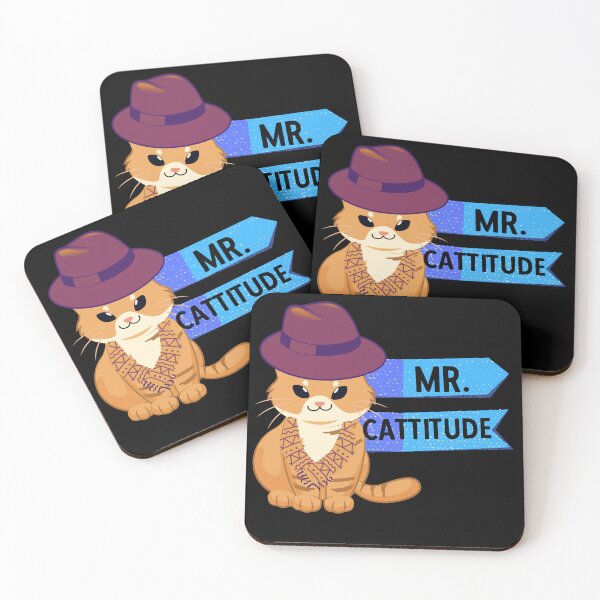 Item preview, MR CATTITUDE - Funny Cat Pictures with cat sayings and captions designed and sold by FunnyCatsFam.