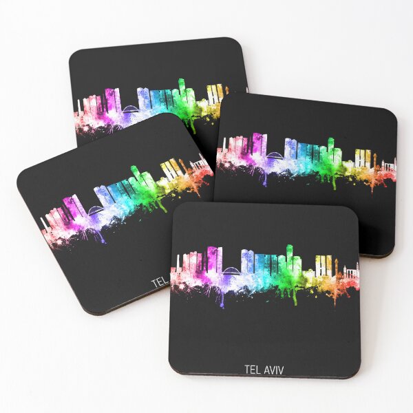 Item preview, Tel Aviv Israel Skyline designed and sold by ArtPrints.