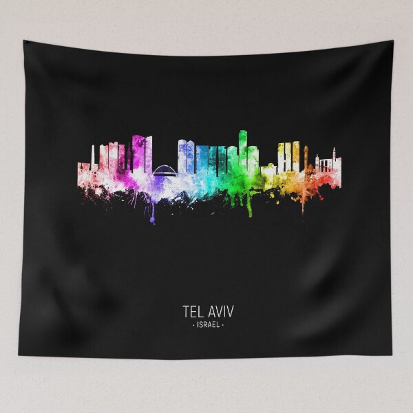 Item preview, Tel Aviv Israel Skyline designed and sold by ArtPrints.