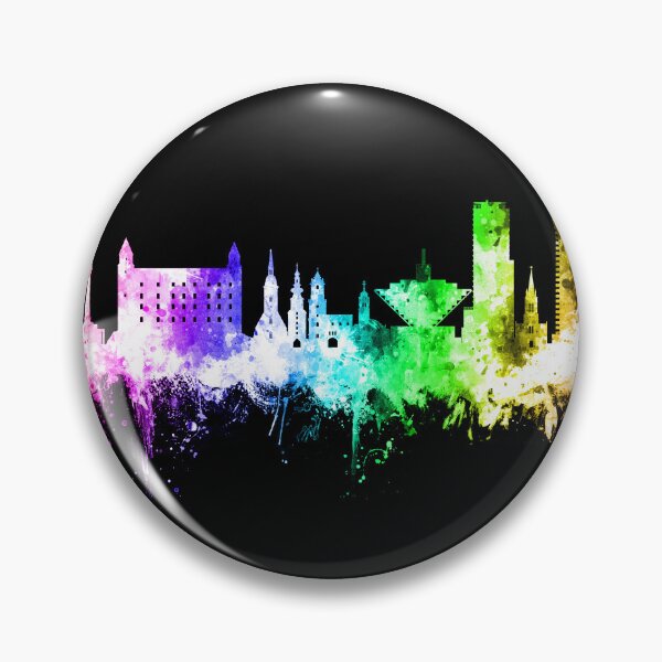 Item preview, Bratislava Slovakia Skyline designed and sold by ArtPrints.