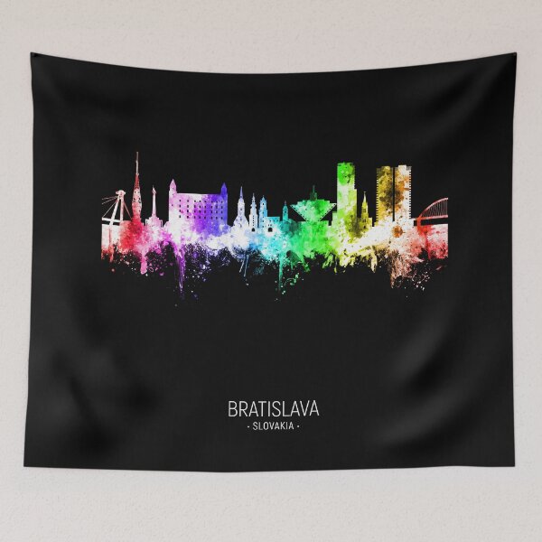 Item preview, Bratislava Slovakia Skyline designed and sold by ArtPrints.