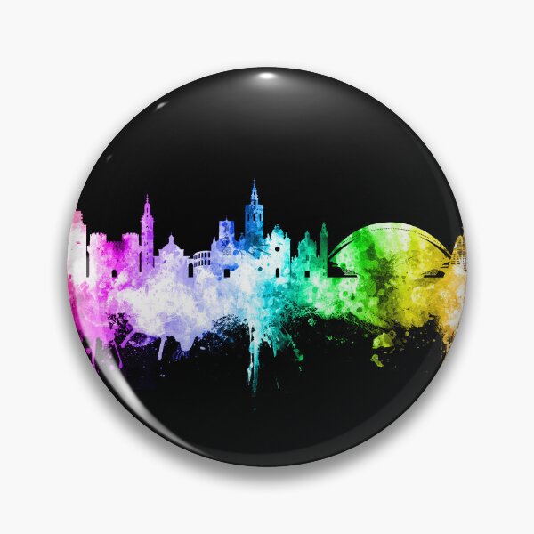 Item preview, Valencia Spain Skyline designed and sold by ArtPrints.