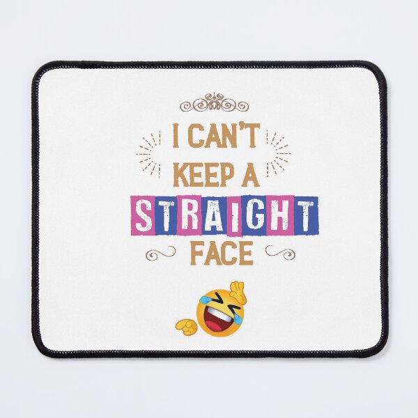 Item preview, Straight Face Typography designed and sold by Sweta Dey.