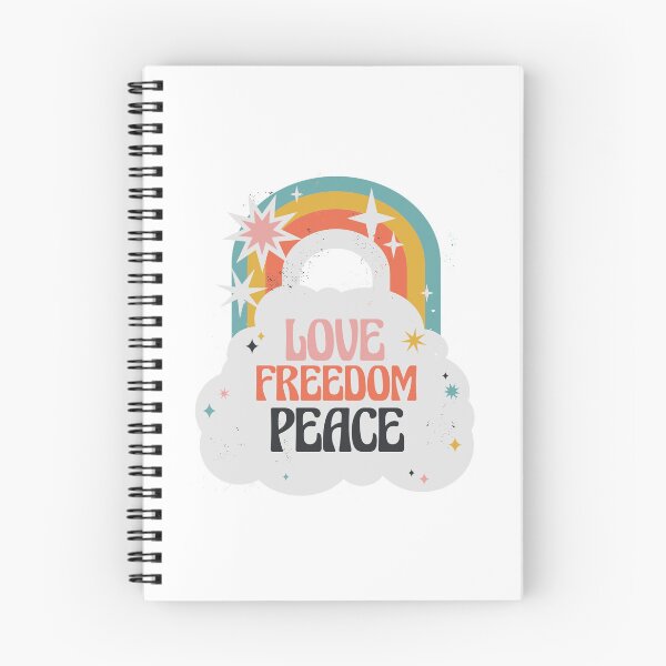 Item preview, Love Peace Freedom Rainbow designed and sold by JanooFactory.