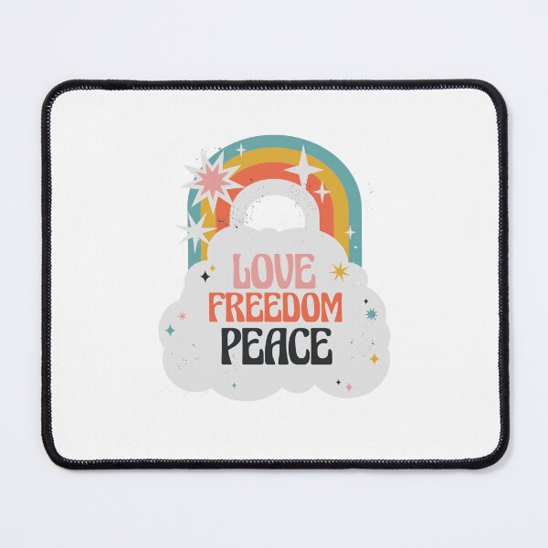 Item preview, Love Peace Freedom Rainbow designed and sold by JanooFactory.