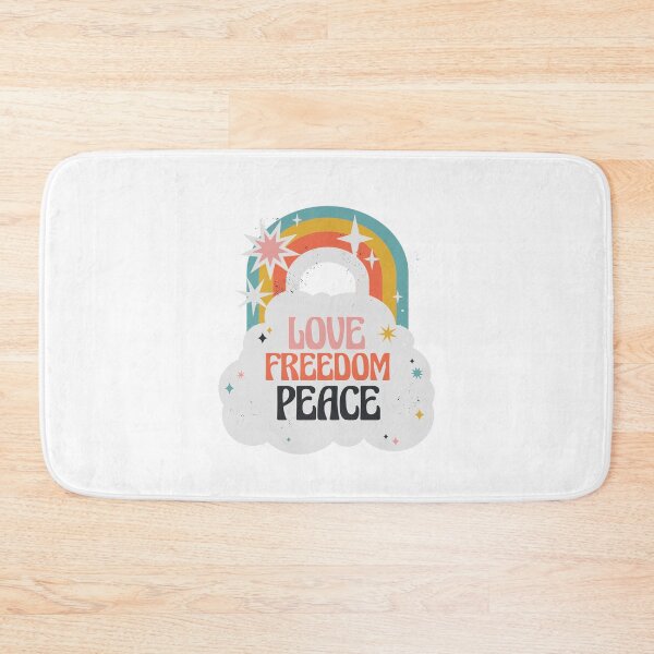 Item preview, Love Peace Freedom Rainbow designed and sold by JanooFactory.