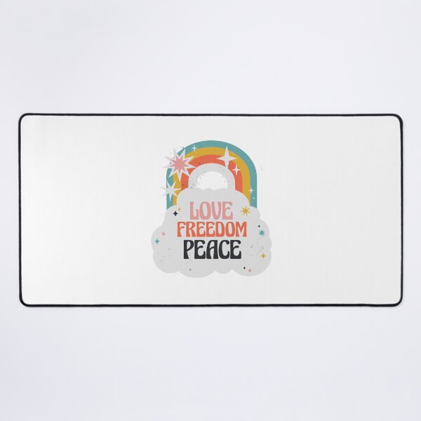 Item preview, Love Peace Freedom Rainbow designed and sold by JanooFactory.