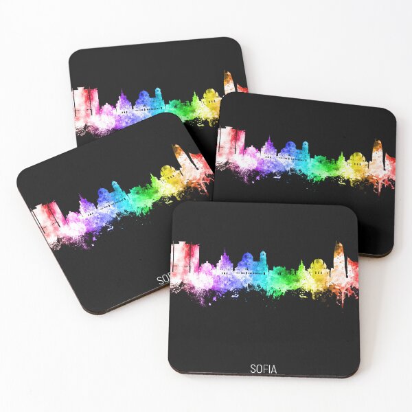 Item preview, Sofia Bulgaria Skyline designed and sold by ArtPrints.