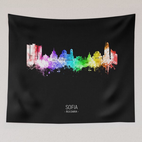 Item preview, Sofia Bulgaria Skyline designed and sold by ArtPrints.