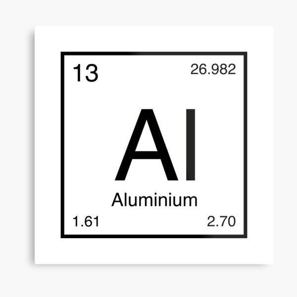Aperçu de l'œuvre Élément en aluminium (noir) créée et vendue par AllAboutScience.