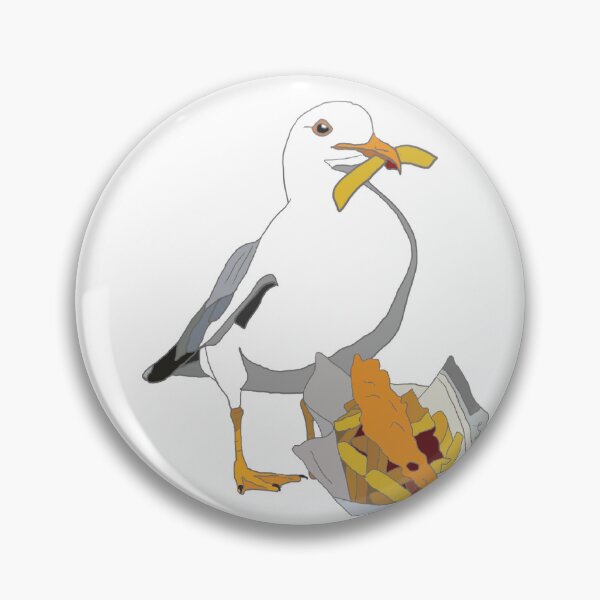 Item preview, Chip thief seagull designed and sold by Leatextileart.