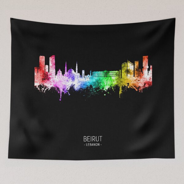 Item preview, Beirut Lebanon Skyline designed and sold by ArtPrints.