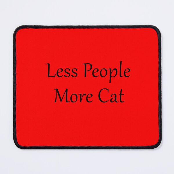 Item preview, Less People More Cat, Funny Cat cut sticker designed and sold by azzeddine ⭐⭐⭐⭐⭐.