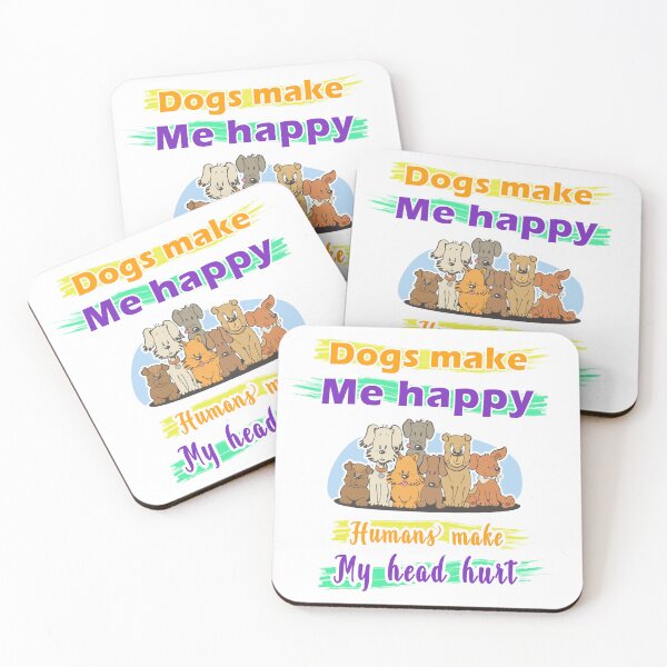 Item preview, Dogs make me happy humans make my head hurt designed and sold by DhanukaShamen.