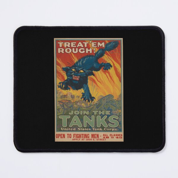 Item preview, War Propaganda Poster WWI Enlisting Black Cat #1840 designed and sold by Rare-Militia.