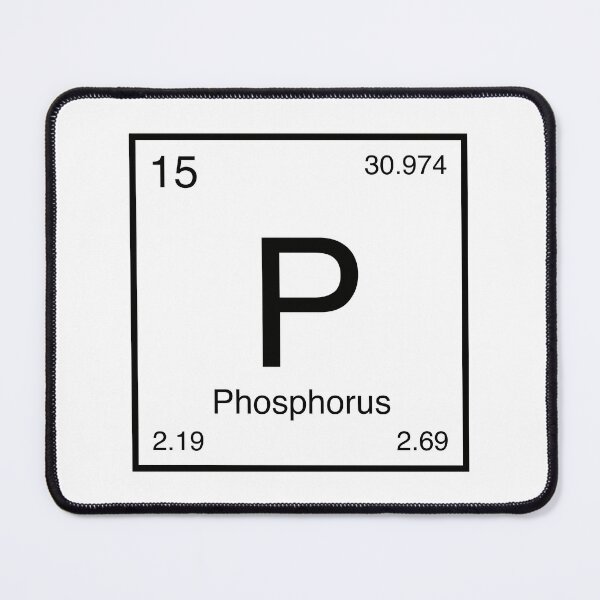 Item preview, Phosphorus Element (black) designed and sold by AllAboutScience.