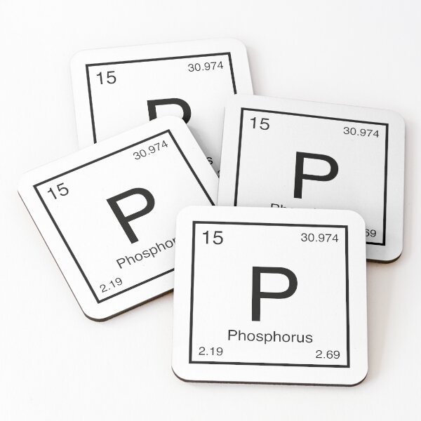 Item preview, Phosphorus Element (black) designed and sold by AllAboutScience.